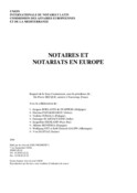 Notaries and Notariats in Europe.
